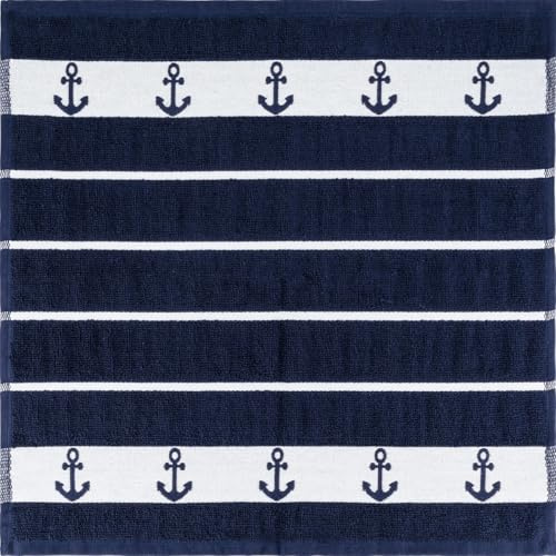 Kracht - Küchenhandtuch - Frottier/Frottee - Anker, 50 x 50cm