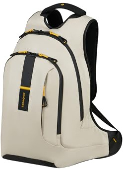 Samsonite Paradiver Light - Zaino per laptop L+ 15.6, zaino da lavoro e da viaggio, scuola e ufficio, idrorepellente, 48 cm, 24 L, beige (sabbia)