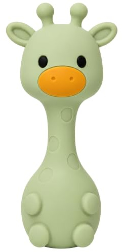 farout Giraffe Beißring BPA frei - Rassel & Greifling - Babyspielzeug ab 3 Monate - Kauspielzeug für Baby - Sicheres Babyspielzeug für Jungen und Mädchen