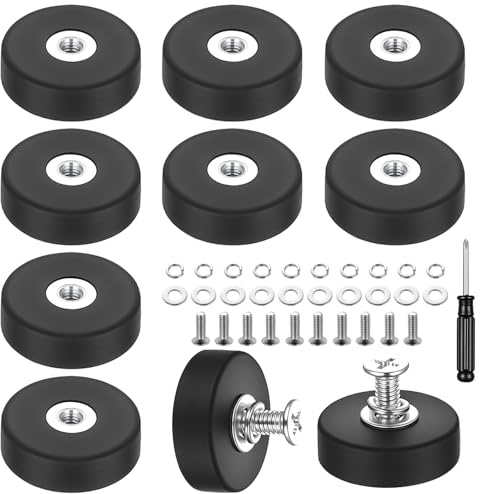 10 Stück gummierte Neodym Magnete 22 mm M4 Gewinde 3,5 kg Haftkraft