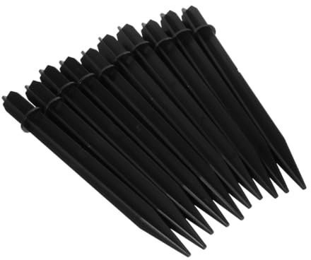 BUGUUYO 10 pièces Piquets Plastique de Remplacement pour Lampes Solaires Extérieures Accessoires Éclairage Jardin Installation Facile et Usage Polyvalent pour Allées Chemins de Ronde