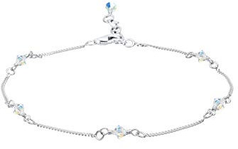 Elli Bracelet de Cheville Cristal 925 Argent