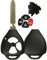 KeylessOption Just the Case Keyless Entry Remote Head Key Combo Fob Shell by KeylessOption