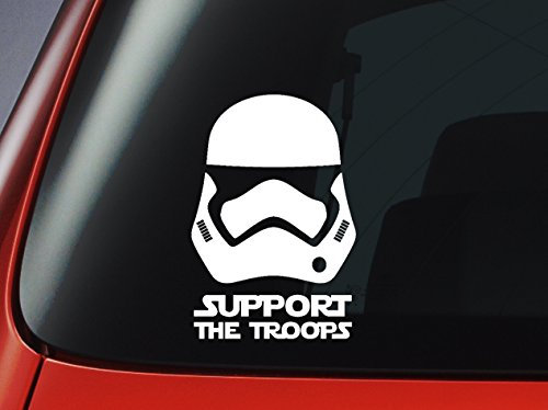 Level 33© Star Wars Sturmtruppler Vinylaufkleber „Support the troops“