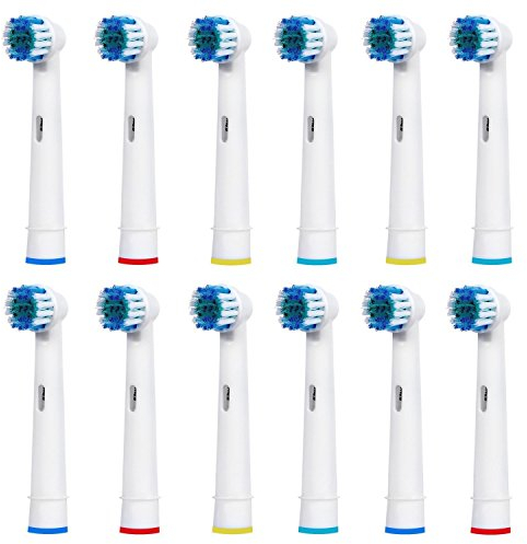 IM77R 12 Recambios Cepillo Electrico Compatible con Braun Oral b Vitaly Precision Clean, White Clean, Sensitive Clean,Proffesional Care, EB-17A / SB-17A / EB17-P (3 Kits x 4 Cepillos)