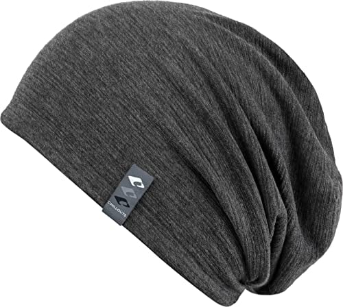 CHILLOUTS Skive Hat, Longbeanie, Einheitsgröße OneSize, Unisex Mütze, dunkelgrau