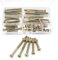 CSeao - Set di viti per culla per bambini, set da 25 pezzi, M6 x 40 mm, 50 mm, 60 mm, 70 mm, 80 mm, viti a testa esagonale, kit assortito per letti, testiere e sedie, mobili