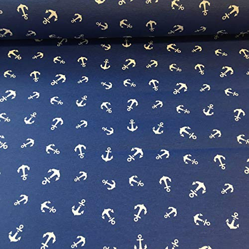 Kt KILOtela - Tischdeckenstoff - Dekostoff - Acryl-und Teflon-beschichtet - 140 cm breite - Meterware ab 50 cm - Preis gilt für 50 cm | Anker