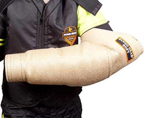 DINGO GEAR Midi Soft Jute Bite Sleeve with Strong Handle and Grip Inside the Bite Guard for IGP, Sports, Dog Training, Bite Level 3 - Advanced (S01958)