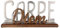 GILDE Schriftzug Carpe Diem Aluminium Höhe 20 cm Silber, Tischdeko, Aufsteller