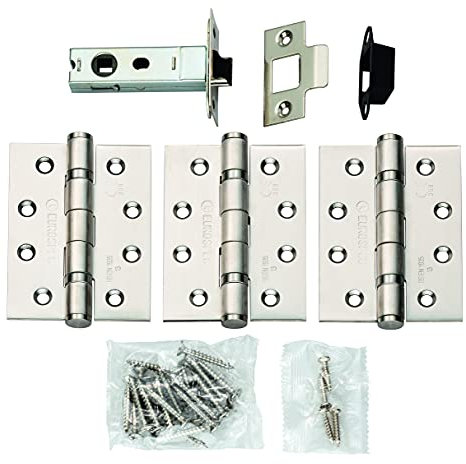 Carlisle Brass LPG1330SSS Hinge and Latch Kit, Grade 13, Satin Stainless Steel
