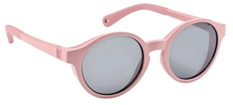 BÉABA, Lunettes de soleil pour Enfants 2-4 ans, Protection 100% UV - CAT 3, Protection Latérale, Confort Optimal, Branches ajustables 360°, Misty Rose
