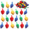 60-Pack of Cat Mice Toys, Colourful Mouse Rattles for Pets in 4 Colours, 5 x 1.8 cm