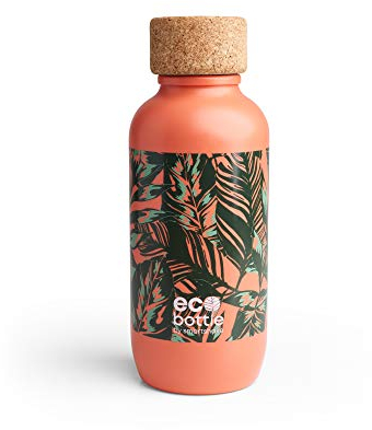 Smartshake EcoBottle 650 Water Bottle, Coral Leaves 11365501