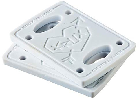 Krux Skateboard Riser Pads White