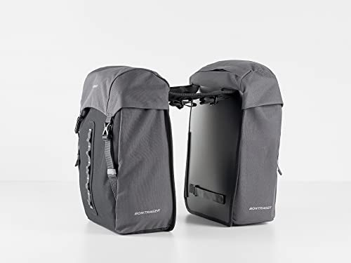 Bontrager Town Fahrrad Gepäckträgertasche/Doppeltasche schwarz/grau