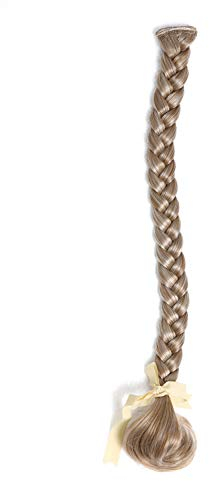 WIG ME UP - SA101-27T613 Geflochtener Zopf Flechtzopf mit Clip lang 50cm Blond Mix gesträhnt