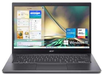 Acer Aspire 5 A514-55-545G Slim Laptop | Display IPS Full HD da 14 pollici | Intel Core i5-1235U di 12a generazione | DDR4 da 8 GB | SSD NVMe Gen 4 da 512 GB | 802.11ax Wi-Fi 6E | Thunderbolt 4 |