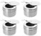 4PCS Fuel Holder with Safety Cover, Stainless Steel Chafer Fuel Cans with Handle, Multifunction Stove Food Parties Warmer Fuel Cans Box for Buffets and Catering Events