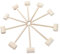 Autupy 20 Pieces Wooden Crab Lobster Seafood Mallets,Wooden Hammer for Chocolate,Breakable Heart Hammer
