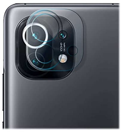 mtb more energy® Kamera-Schutz-Glas kompatibel mit Xiaomi Mi 11 (6.81'') - Schutzglas Glasfolie Rückseiten-Cam Linse