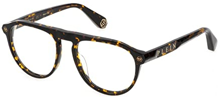 Philipp Plein VPP016M SHINY DARK HAVANA (01AY) – 54 mm, Shiny Dark Havana