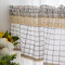 GUAWJRZDP Petits Rideaux Opaques de Style Moderne, Rideaux de Cuisine, Design à Carreaux Minimaliste Noir et Blanc, Demi-Rideau de Cadre de Porte, Tissu d'ameublement, Une pièce (Size : W140xH80(cm))