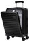TydeCkare Handgepäck Koffer mit Laptoptasche mit Frontöffnung, 20 Zoll ABS+PC Leicht Hartschalenkoffer, TSA Schloss, YKK Reißverschluss, 4 360°Schwenkrollen, 6 Farben (Schwarz/M/45L)
