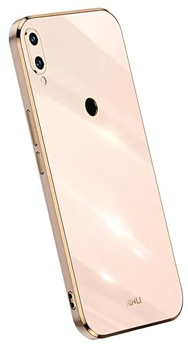 Topme Silikonhülle für Huawei P20 Lite (2018) (5.84 Inches), [handyhülle im Goldrand-Stil] - Rosa