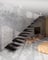 CHYRKA® Schwebetreppe Kragarmtreppe Stahltreppe 2in1 Stufen Modern Treppenrahmen 80 cm - Links (STL01.080, schwarz)