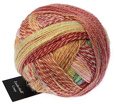 Schoppel Zauberball Crazy | Nachhaltige Sockenwolle mit Farbverlauf | Sockengarn zum Stricken oder Häkeln | bunte Strumpfwolle 100g (2545 Early Autumn)