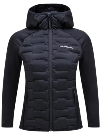 Peak Performance Damen Argon Hybrid Hoodie Jacke, Black, M