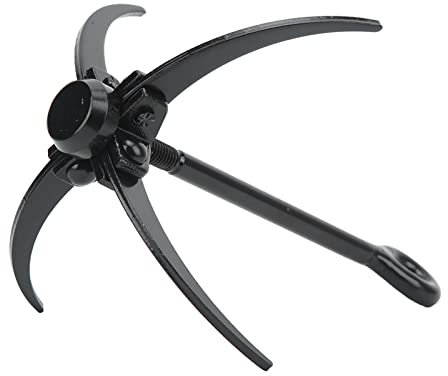 ANKROYU Folding Grappling Hook, Steel Outdoor Climbing Hook, Outdoor Climbing Hook, Multifunctional 4 Claw Grappling Hook, Climbing Equipment for Mountaineering Caving Rock Climbing