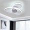 Goeco Moderne LED Deckenleuchte, 36W LED Deckenlampe in Blumenform, 6500K Kaltweißes Licht, Weiße Acryl Deckenbeleuchtung für Schlafzimmer, Wohnzimmer, Esszimmer, Küche, 40cm