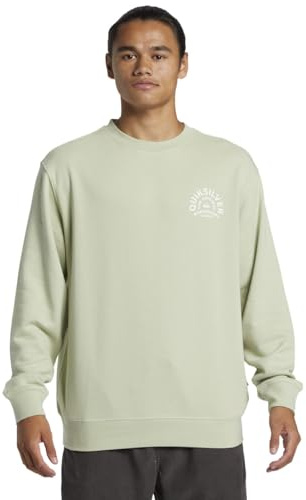 Quiksilver Men's Graphic Crew Sweatshirt, Desert SAGE, XL