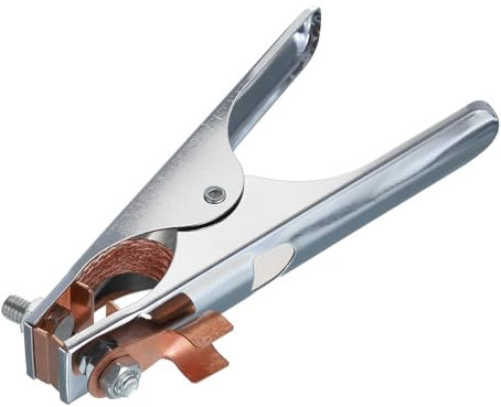 sourcing map 300A Welding Ground Clamp, A-Shape Welder Machine Grounding Clamp Earth Ground Cable Wire Clip Iron Chrome Plated for Welding Machine