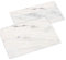 100 Briefumschläge DIN lang hochwertiger beidseitiger Bilderdruck Post Motiv Marmor optik grau Marmoriertes Papier Kuverts haftklebend mit Abziehstreifen beidseitig beschreibbar und bedruckbar
