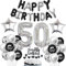 50 Geburtstag Deko Schwarzes Silber Deko 50. Geburtstag Mann Schwarz Tortendeko 50 Geburtstag Frau 50 Geburtstag Dekoration 50 Jahre Schwarz Silber Party Ballons 50. Geburtstag Schwarz Silber