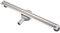 GY Bath Duschrinne 50cm Komplettset,Bodenablauf Edelstahl Extra Flach,360°Siphon mit Geruchsstop, Haarsieb