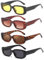 Aurasky 4 Stück Vintage Sonnenbrille Set, Retro Rechteckige Sonnenbrillen, Sunglasses Brille für Damen Herren Mode Accessoires party Strandurlaub C