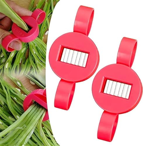 Cortador de legumbres, cortador de legumbres redondo de mano multiusos, cortador de verduras funcional, cortador de judías verdes de corte francés, cortador de alimentos, cortador de verduras (2