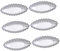 Mikinona 6pièces Moule À Gâteau Aluminium De Forme Bateau Moule À Pâtisserie Antiadhésif Outils De Cuisson Pour Gâteaux Pour Bricolage Et Fêtes