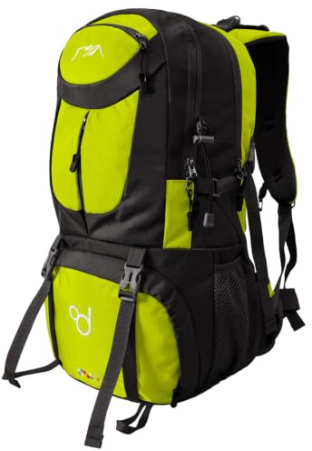 OcioDual Wanderrucksack, 50 Liter, Wasserdicht Und Leicht, Mehrere Taschen, Ideal für Reisen, Berg, Camping, Outdoor, Ultraleicht, für Damen Und Herren