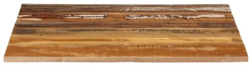 HETFTJN Esszimmertisch Arbeitsplatte Holzplatte Esstisch - Tischplatte Quadratisch 70x70 cm 15-16 mm Altholz Massiv für Schlafzimmer Klassenzimmer Sitzungszimmer Studie