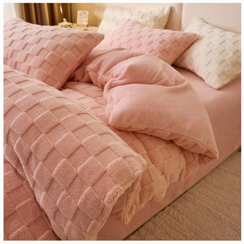ZTGL D,200x230cm(6.0kg), Doppelgesicht Verdicken Decke, Flauschige Milchsamt Steppdecken, Winter Warm Plüsch-Trösterkern, Super Weich Daunendecke Schlafdecke, Quilted Steppbettdecke