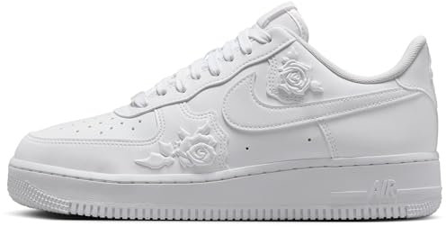 NIKE Herren AIR Force 1 '07 Sneaker, Weiß Weiß Schwarz, 40 EU