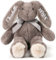 Jodimitty Hase Personalisiertes Kuscheltier 21-31cm Weich Süß Hase Plüschtier Baby Geschenk, gestickten Text auf Ohren, Geschenkidee zur Geburt Geburtstag Ostern Weihnachten (Braun)