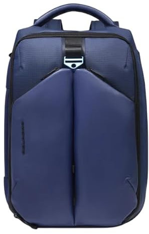PIQUADRO ZAINO PORTA PC 17'' EXP EASYJET 2 COMP TESS_PELLE BLU - BLU One Size