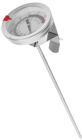 VINTORKY Stainless Steel Oil Thermometer Instant Read Frying Candy Thermometer with Pot Clip Accurate Temperature Gauge for Meat Turkey Bbq and Deep Frying
