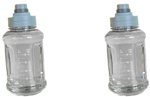 BHFZIAP 2 set Big Water Bottle 1500ml 11x24cm per Sport e Viaggi Facile da Usare Gym Bottle grigio